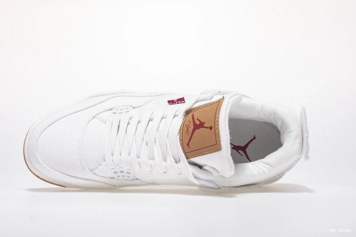 AO2571-100 Levi's White Jordan Denim Air 4 1127